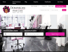 Tablet Screenshot of dominicanhaircare.com
